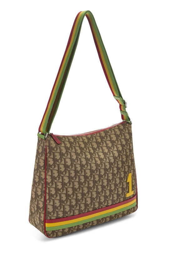 Rasta Trotter Coated Canvas Messenger Bag, , large image number 1