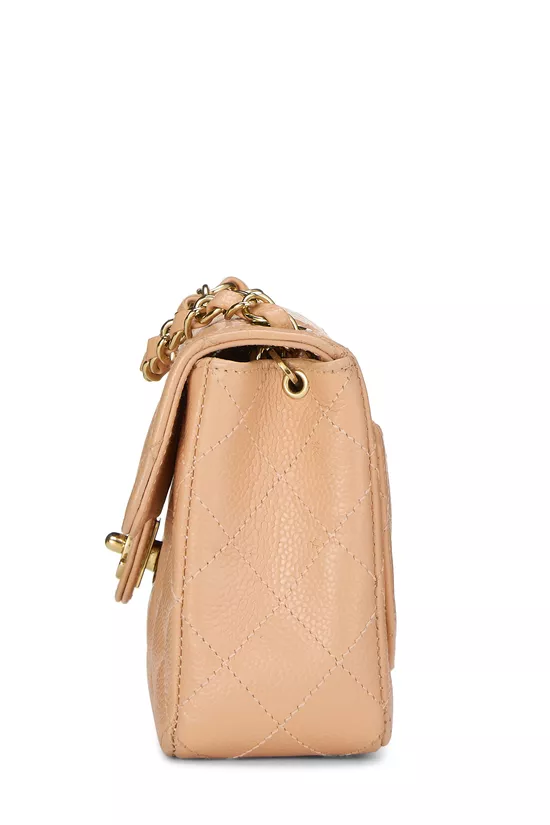 Pink Quilted Caviar Half Flap Mini, , large image number 2