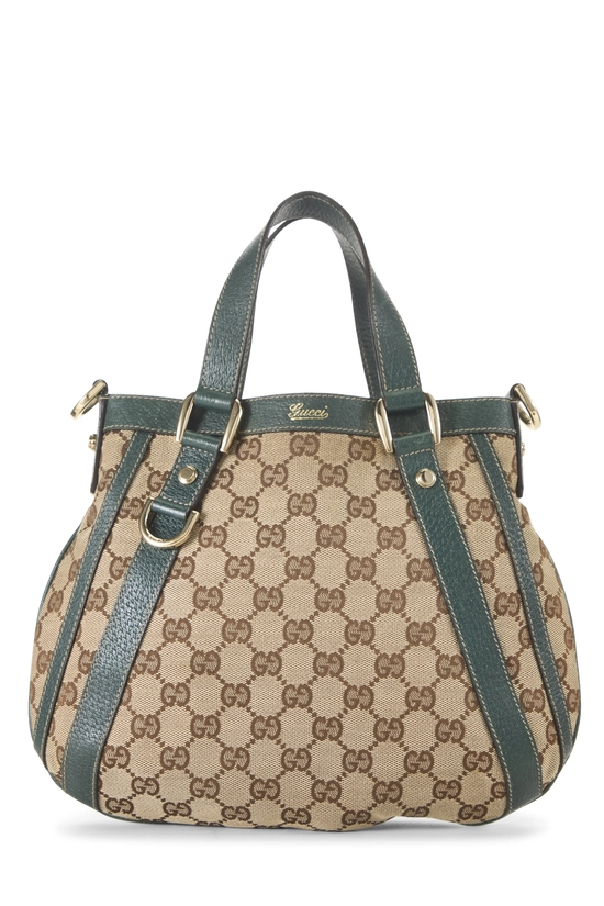 Green Original GG Canvas D-Ring Abbey Hobo Small, , large image number 0