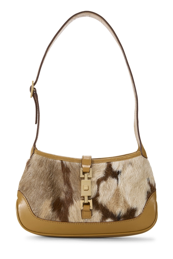 Brown Ponyhair Jackie Shoulder Bag Mini, , large image number 0