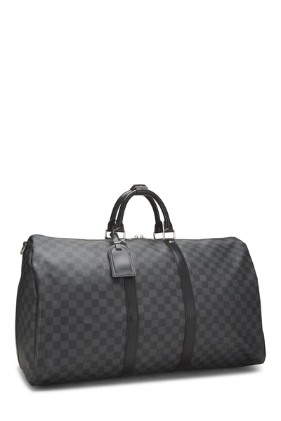 Damier Graphite Keepall Bandouliere 55, , large