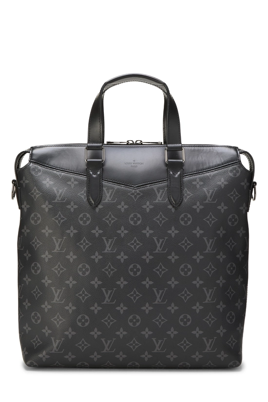 Black Monogram Eclipse Canvas Explorer Tote, , large image number 0