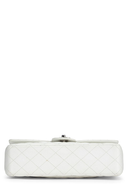 Chanel White Quilted Lambskin Leather Medium Double Flap Bag with, Lot  #77015