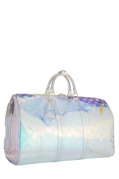 Virgil Abloh x Louis Vuitton Monogram PVC Prism Keepall Bandouliere 50, , large