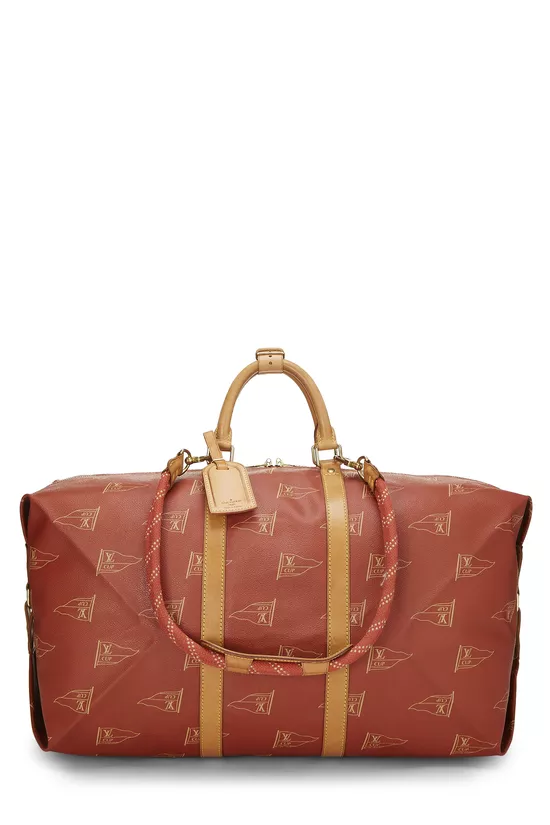 Red Coated Canvas America's Cup Sac Cabourg, , large image number 0