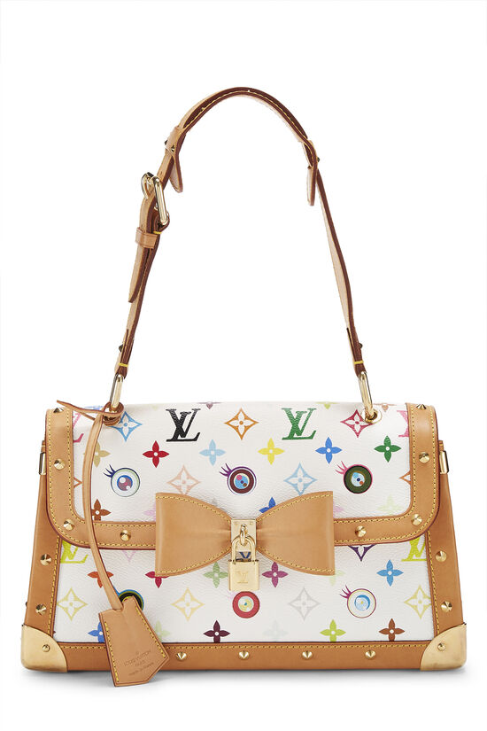 Vintage Louis Vuitton White Multicolor Monogram Mini Shoulder Bag