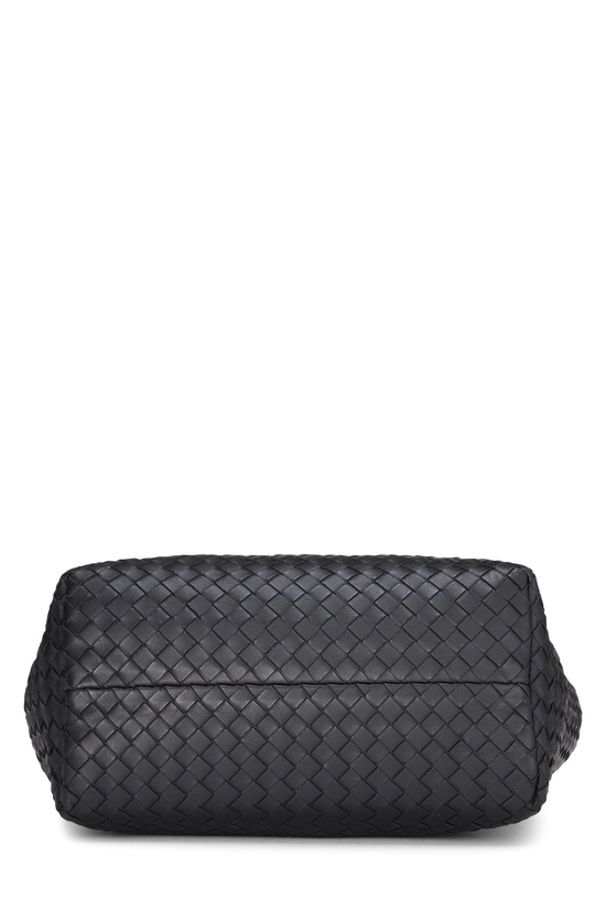 Black Intrecciato Cesta Tote Small, , large image number 4