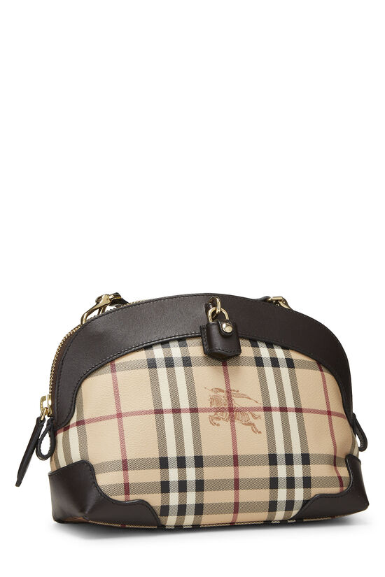 Brown Haymarket Check Coated Canvas Primrose Crossbody Small, , large image number 1