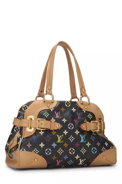 Takashi Murakami x Louis Vuitton Black Monogram Multicolore Claudia, , large