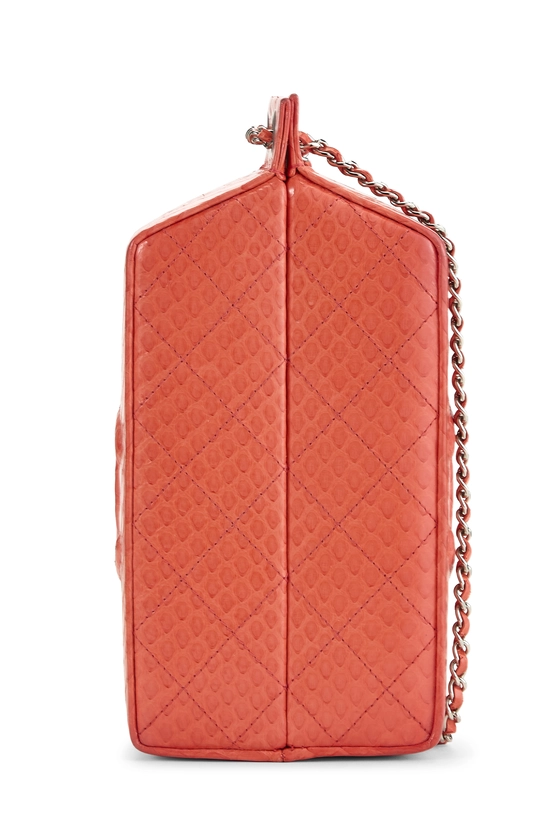 Orange Python Milk Carton Bag, , large image number 2