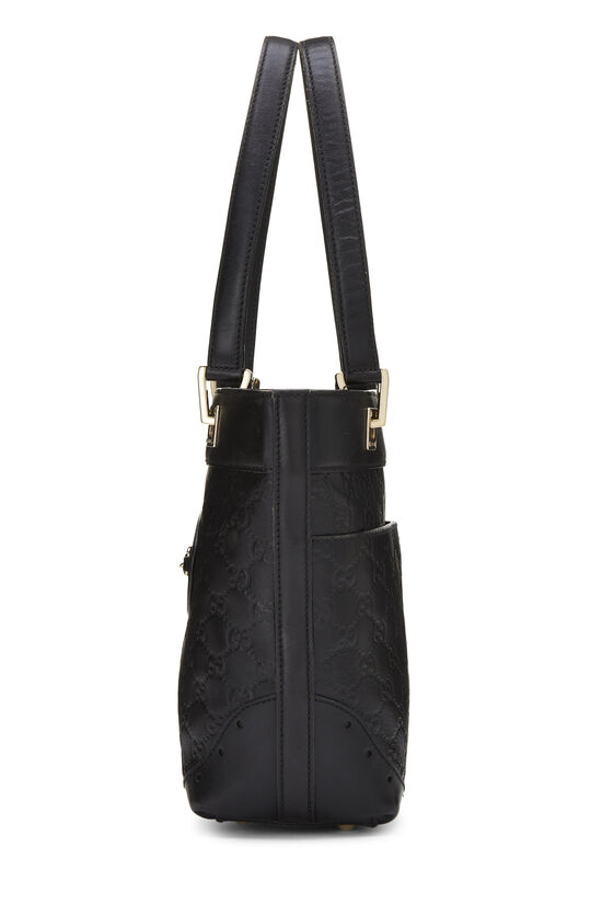 Black Guccissima Punch Vertical Tote, , large image number 2