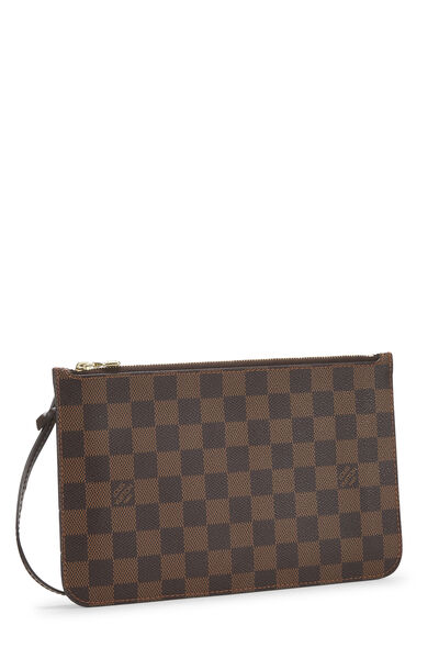 Damier Ebene Neverfull Pouch GM NM, , large