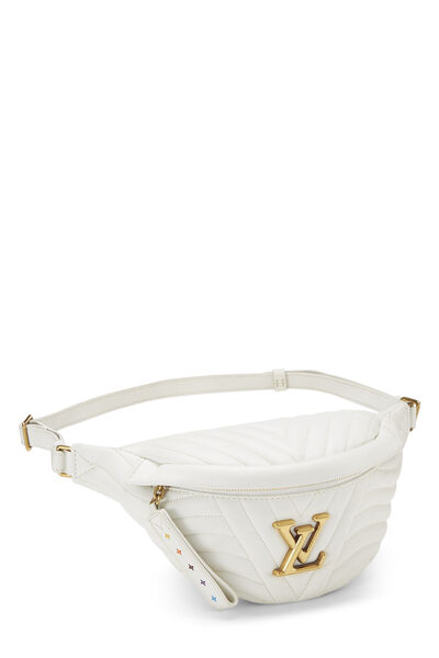White Calfskin New Wave Belt Bag, , large