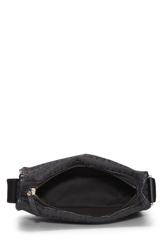 Black Zucchino Nylon Shoulder Bag, , large image number 5