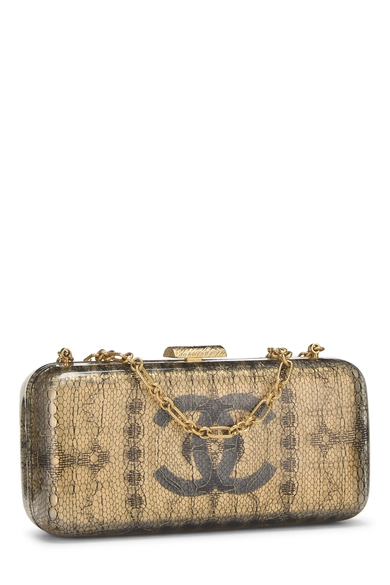 Gold Acrylic Lace Minaudi&egrave;re, , large image number 1