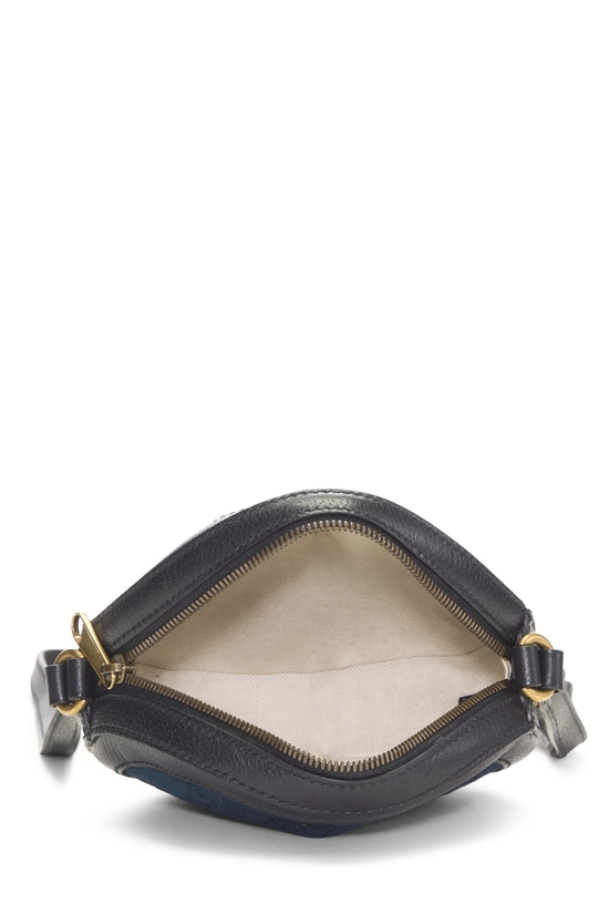 Blue GG Velvet Round Shoulder Bag Small, , large image number 5