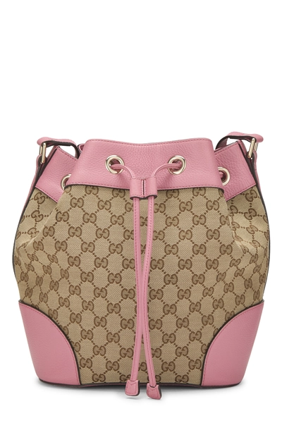 Pink Original GG Canvas Bucket Bag