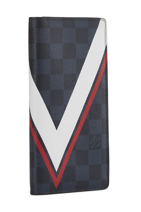 Louis Vuitton Damier Cobalt LV Cup Regatta Brazza Continental Wallet  QJA2F7PYBB000