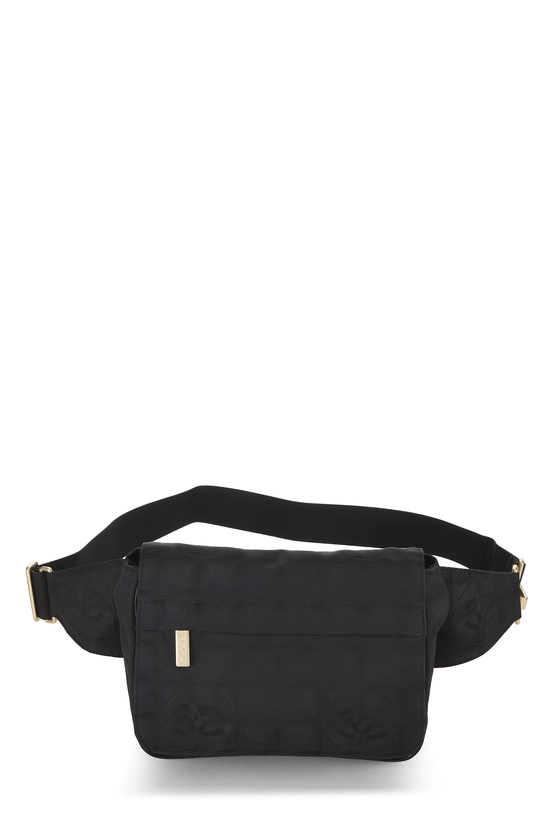 Black Nylon Travel Line Waist Pouch, , large image number 0