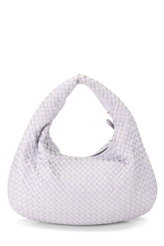 Purple Intrecciato Veneta Hobo Medium, , large image number 3