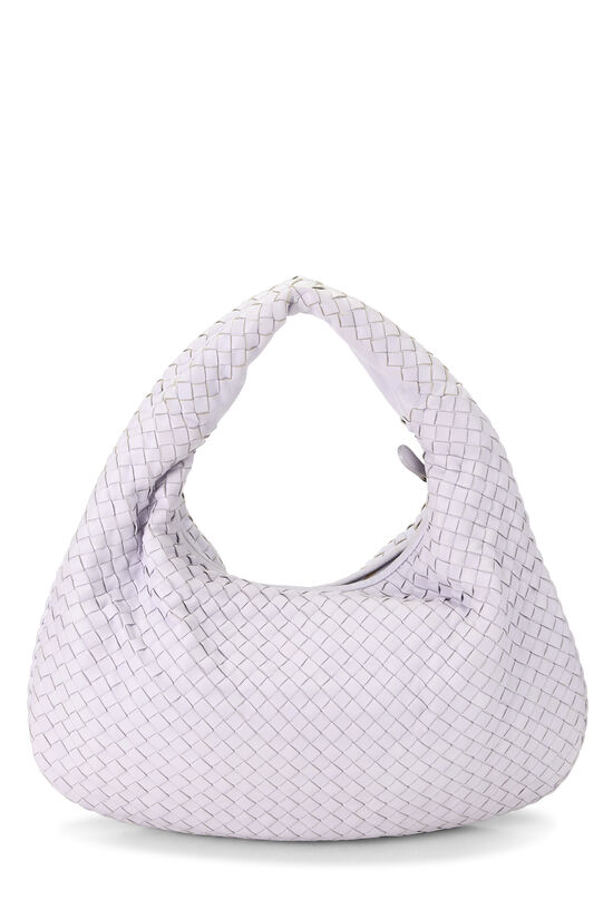 Purple Intrecciato Veneta Hobo Medium, , large image number 3