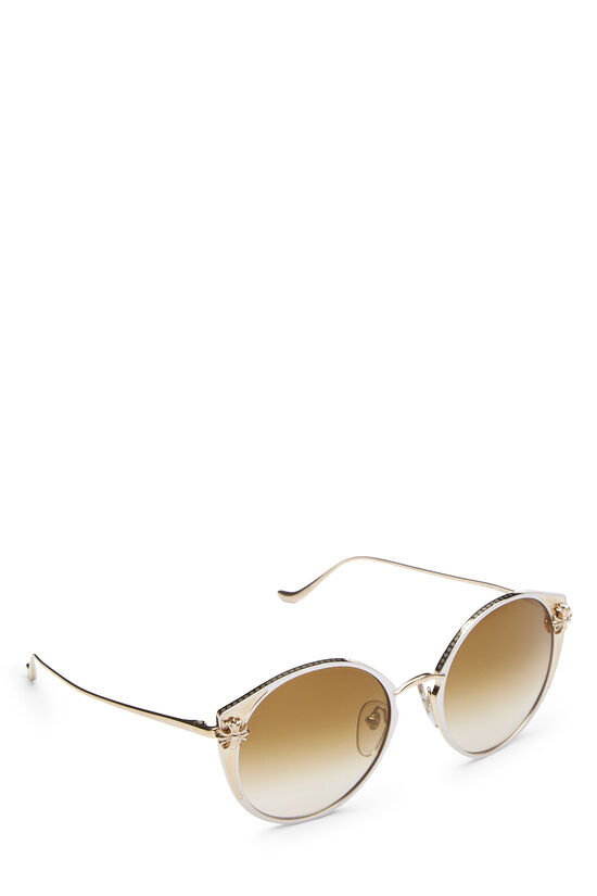 Gold Metal Vajazzle Sunglasses, , large image number 1