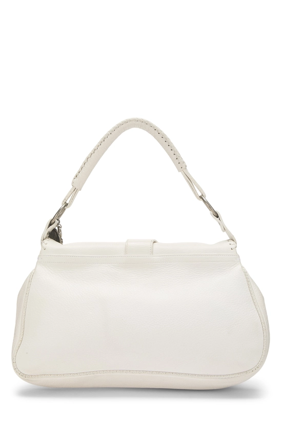 White Leather Gaucho Saddle Bag, , large image number 3