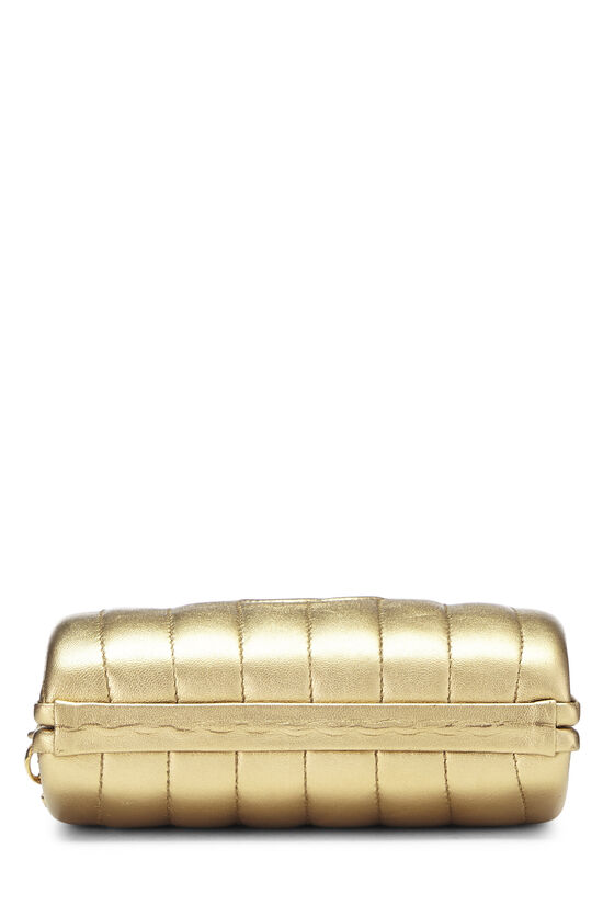 Gold Lambskin 'CC' Evening Bag, , large image number 5