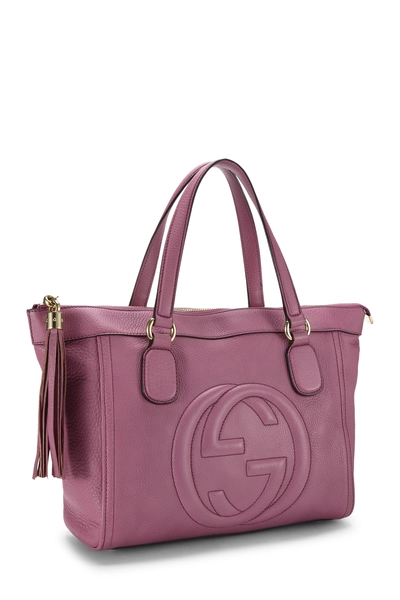 Gucci Pink Leather Soho Zip Tote — photo 2