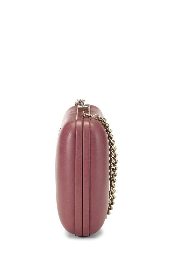 Purple Leather Soho Clutch, , large image number 2