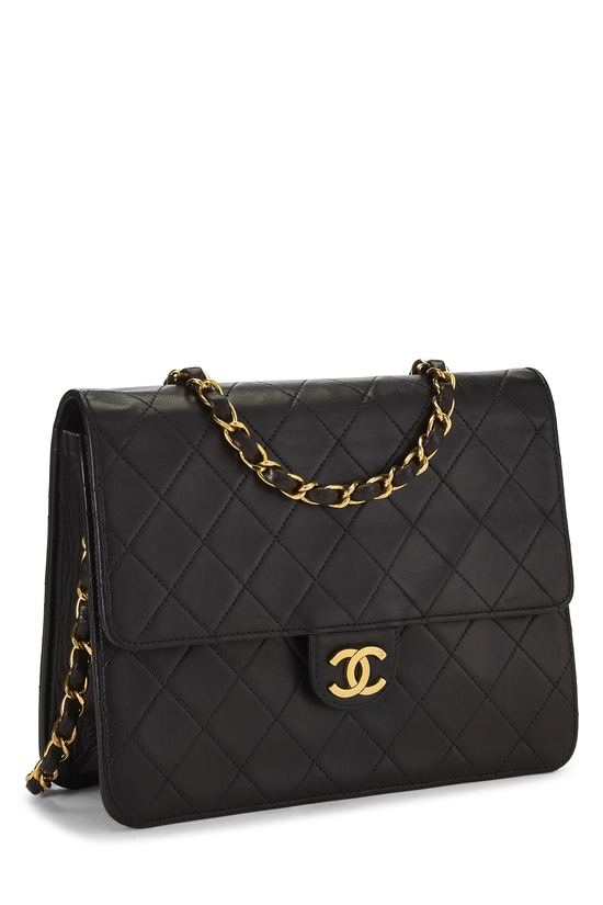 Black Quilted Lambskin Ex Flap Small, , large image number 1