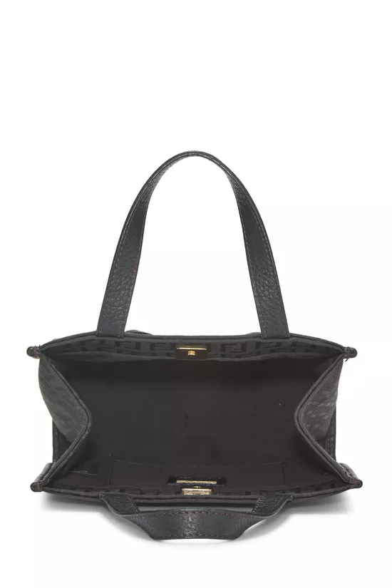 Black Zucchino Canvas Handbag Mini, , large image number 5