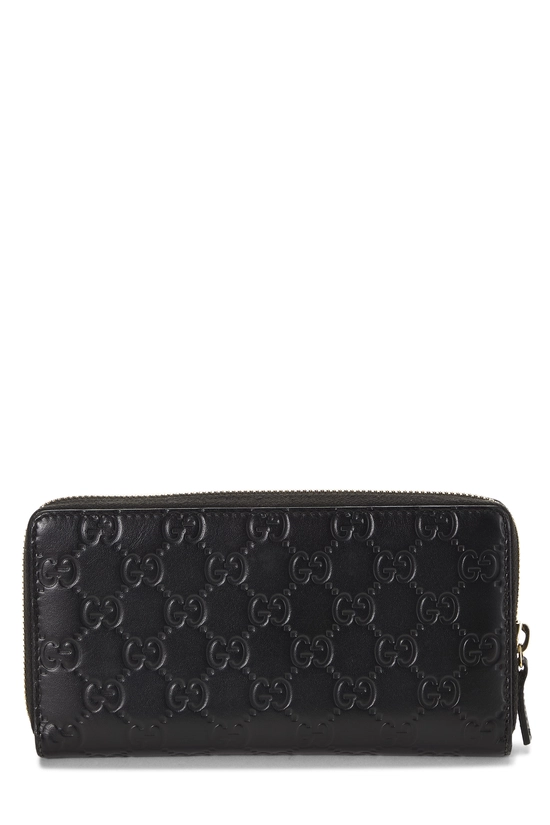 Black Guccissima Bow Wallet, , large image number 2