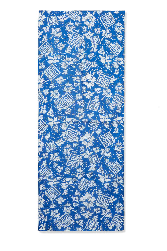Blue & White Cotton Surf Scarf, , large image number 0