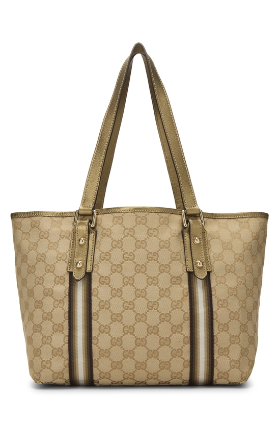 Gold Original GG Canvas Jolicoeur Tote, , large image number 3