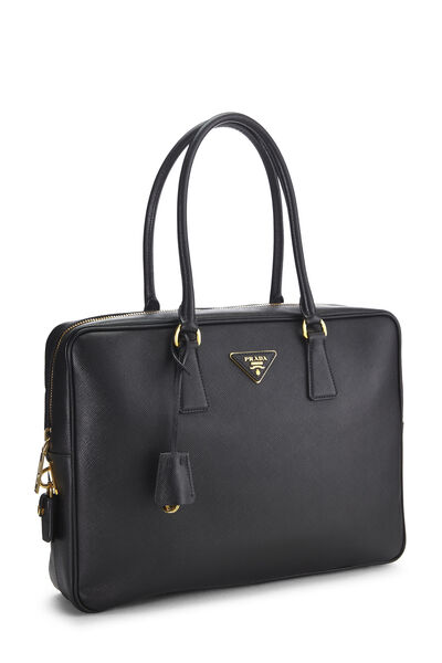 Black Saffiano Briefcase, , large
