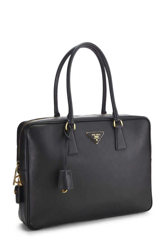 Black Saffiano Briefcase, , large image number 1