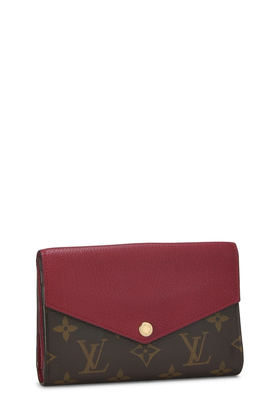Red Monogram Canvas Pallas Compact Wallet, , large image number 1