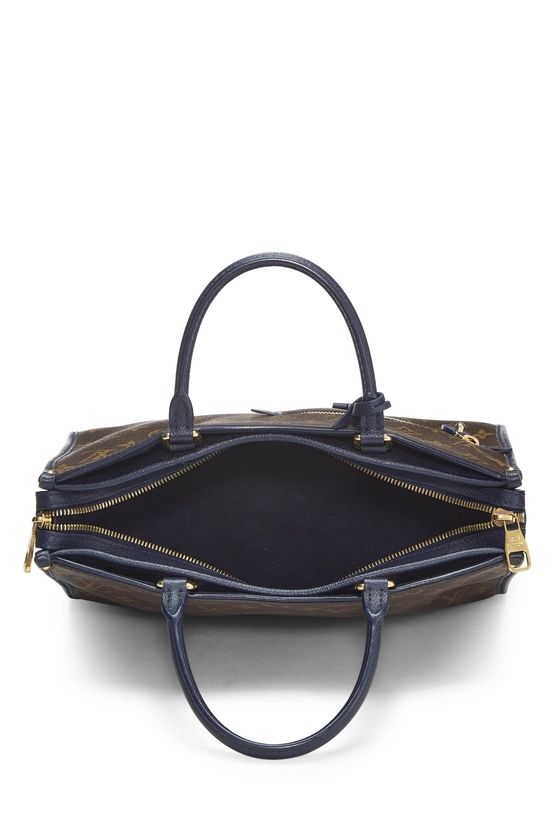 Navy Monogram Canvas Popincourt NM PM, , large image number 5