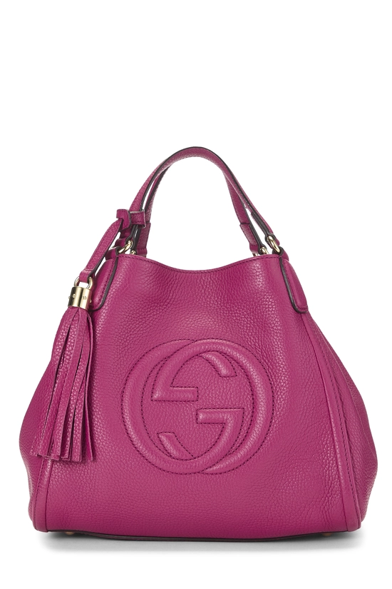 Pink Leather Soho Convertible Shoulder Bag Small, , large image number 0