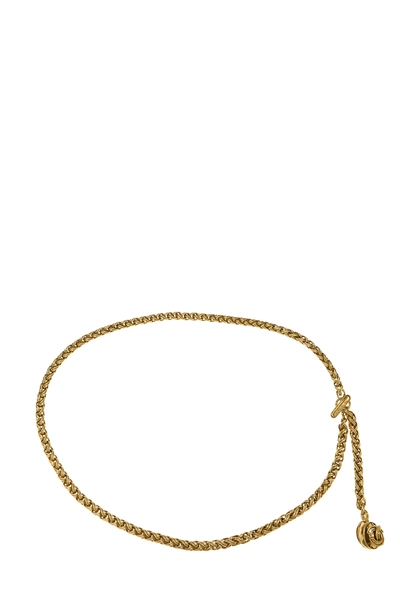 Gold 'CC' Chain Belt