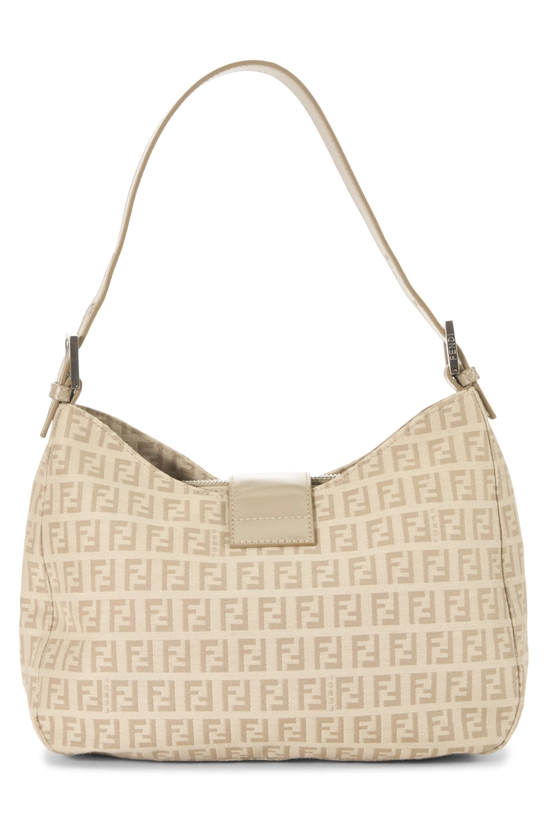 Beige Zucchino Canvas Shoulder Bag, , large image number 3