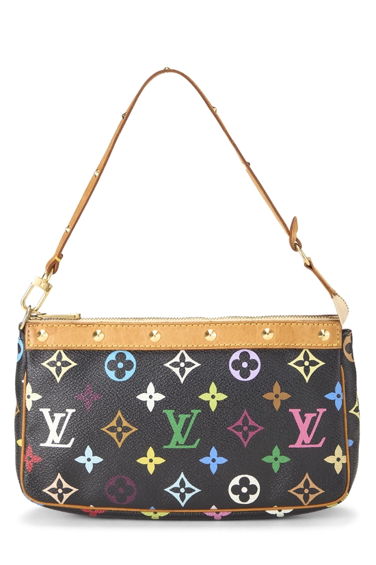 Takashi Murakami x Louis Vuitton Black Monogram Multicolore Pochette Accessoires, , large image number 0