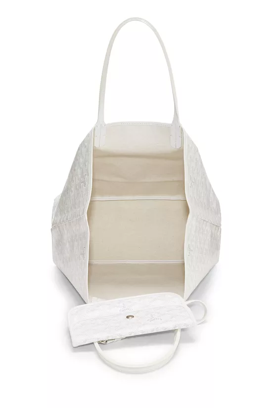 White Goyardine Canvas Saint-Louis PM, , large image number 5