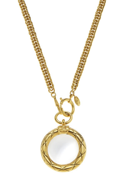 Gold Loupe Long Necklace, , large