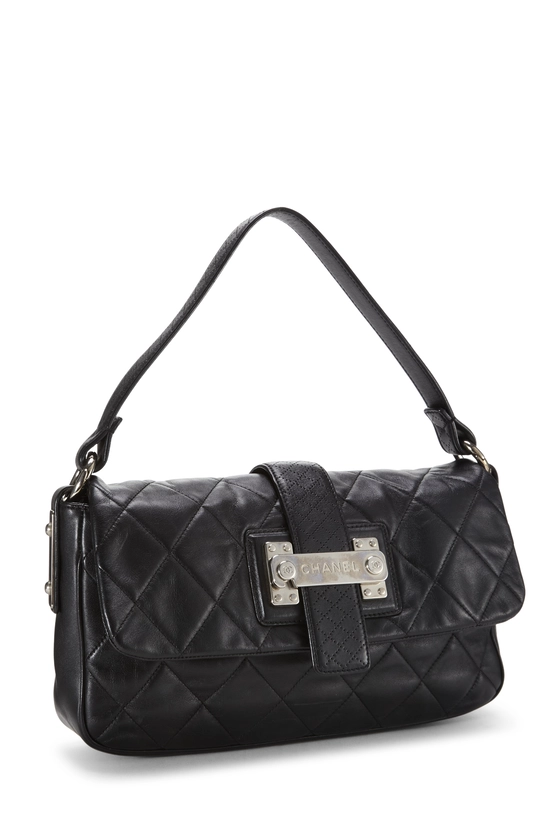 Black Lambskin Paris-Londres Door Latch Flap Bag, , large image number 1