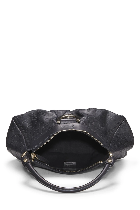 Black Guccissima D-Ring Abbey Shoulder Bag Small, , large image number 5