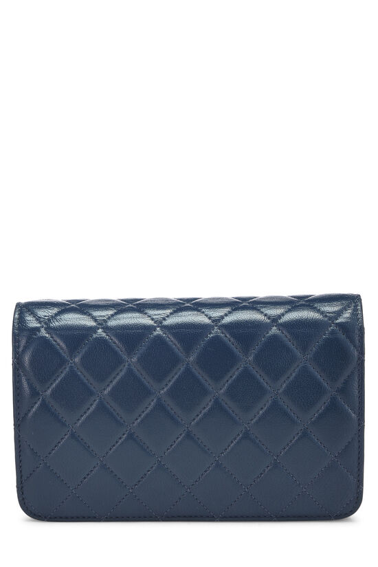 Blue Quilted Lambskin Wallet on Chain (WOC), , large image number 4