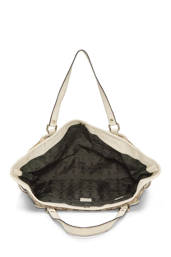 White Original GG Canvas Tribeca Tote Large, , large image number 5