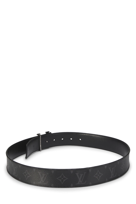 Black Monogram Eclipse Ceinture Initiales 85, , large image number 2